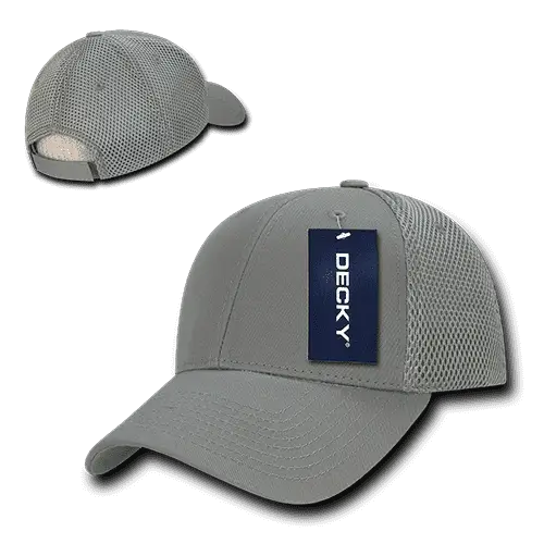 Decky 204 Low Crown Air Mesh Baseball Cap Gray Gray Gray / One Size Fits Most