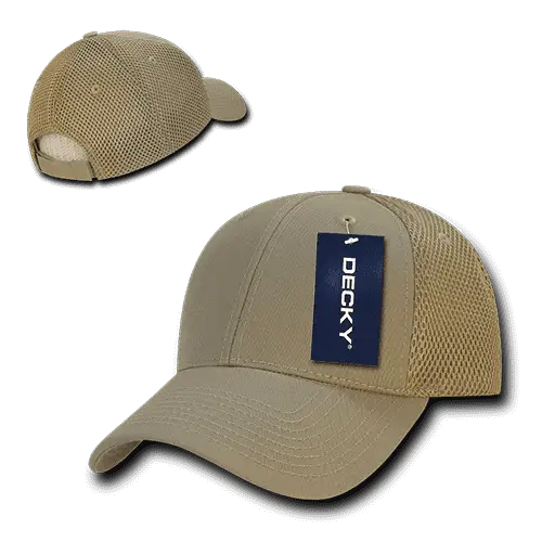 Decky 204 Low Crown Air Mesh Baseball Cap - Khaki - Khaki / One Size Fits Most