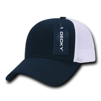 Decky 204 Low Crown Air Mesh Baseball Cap - Navy White - Navy White / One Size Fits Most