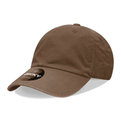 Decky 205 Relaxed Washed Cotton Cap - Brown - Brown / One Size Fits Most