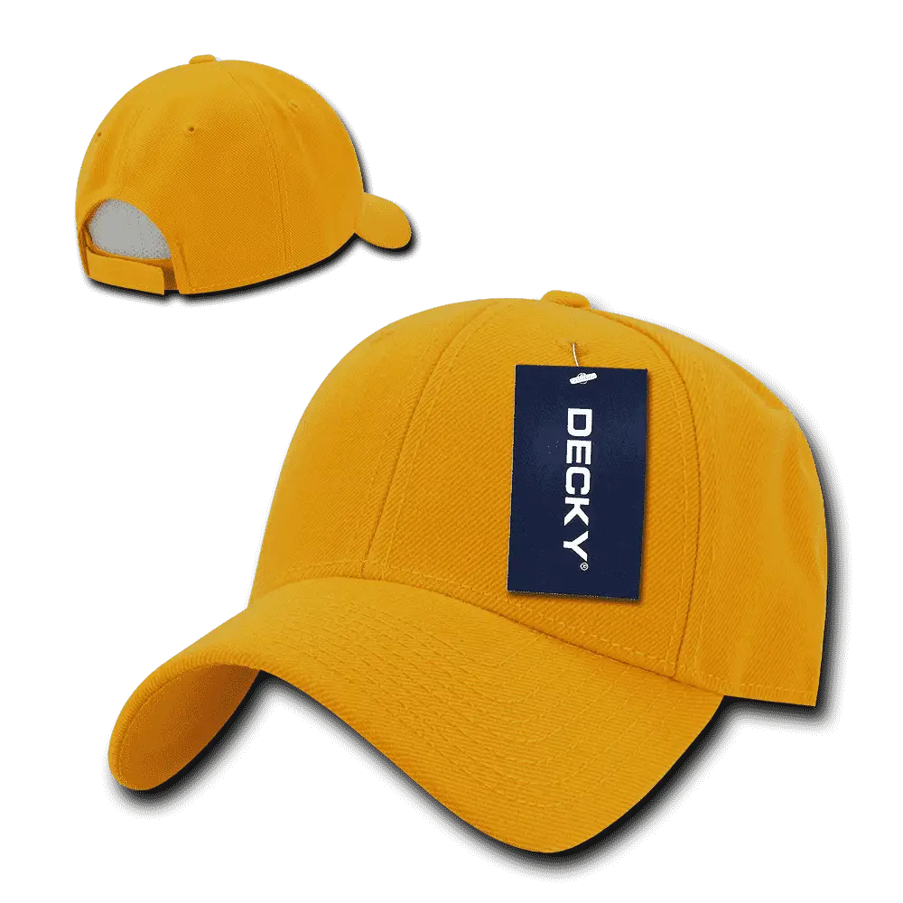 Decky 206 Low Structured Baseball Cap - Gold - Gold / One Size Fits Most