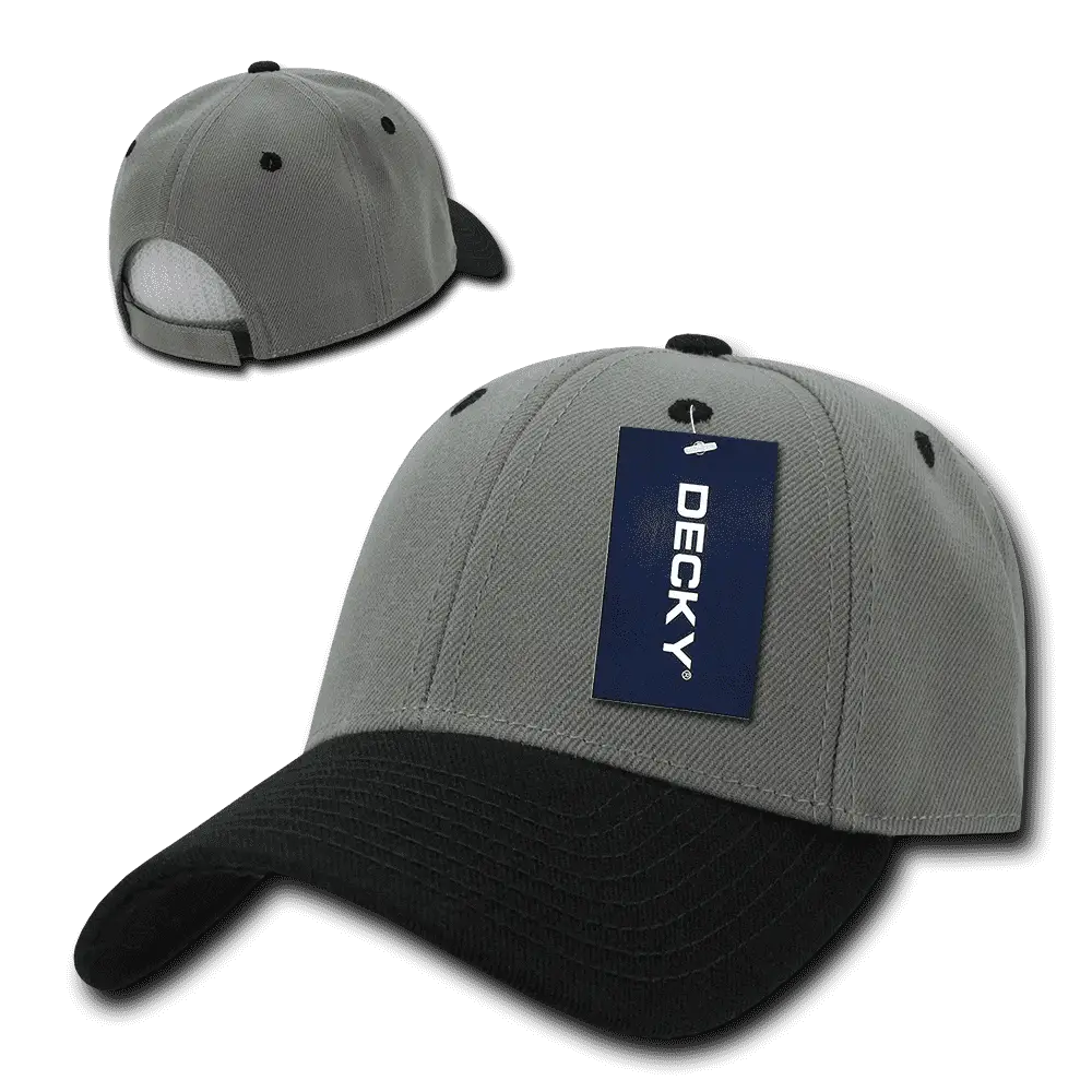 Decky 206 Low Structured Baseball Cap - Gray Black - Gray Black / One Size Fits Most