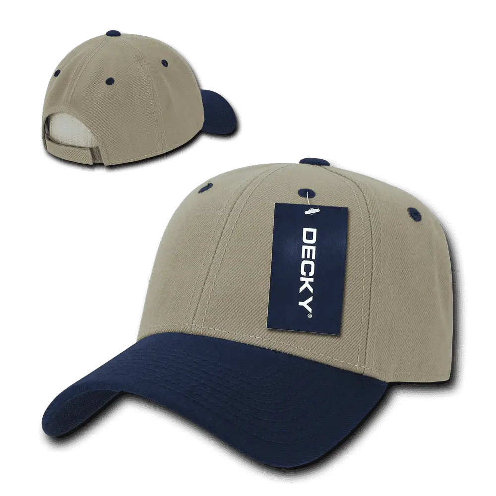 Decky 206 Low Structured Baseball Cap - Khaki Navy - Khaki Navy / One Size Fits Most