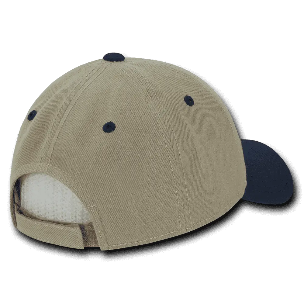 Decky 206 Low Structured Baseball Cap - Khaki Navy - Khaki Navy / One Size Fits Most