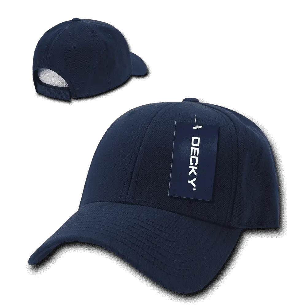 Decky 206 Low Structured Baseball Cap - Navy - Navy / One Size Fits Most
