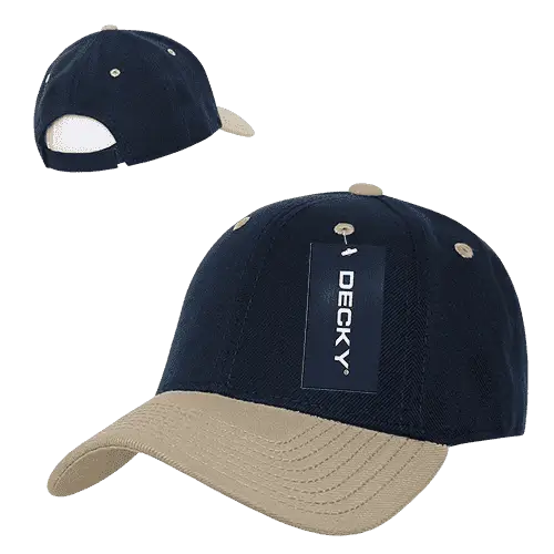 Decky 206 Low Structured Baseball Cap - Navy Vegas Gold - Navy Vegas Gold / One Size Fits Most