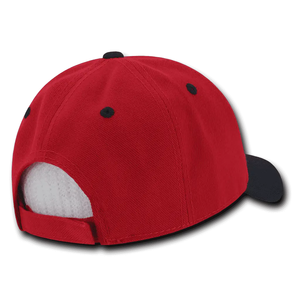 Decky 206 Low Structured Baseball Cap Red Navy Red Navy / One Size Fits Most