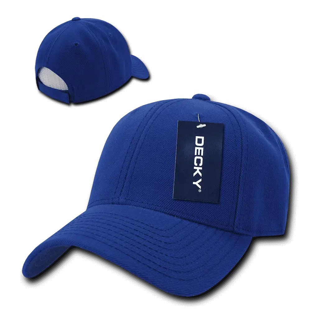 Decky 206 Low Structured Baseball Cap - Royal - Royal / One Size Fits Most