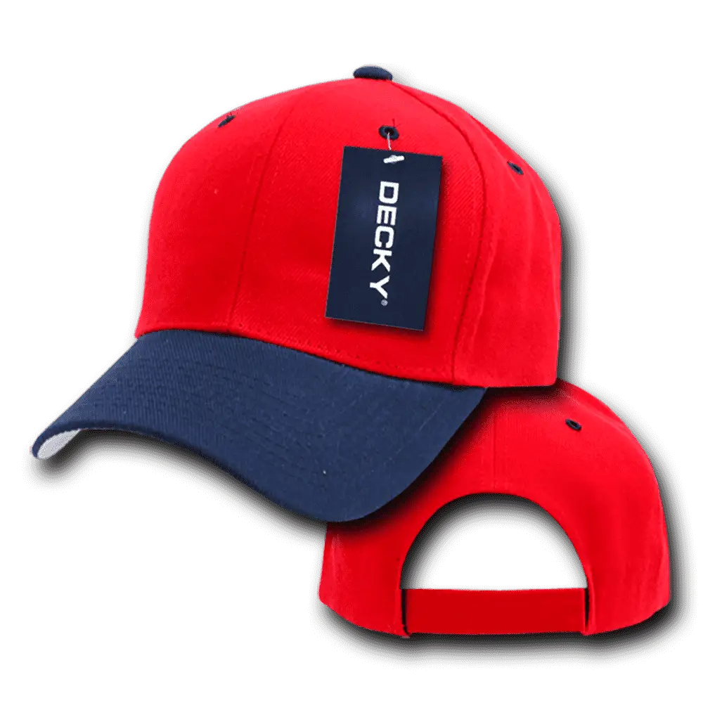 Decky 207 Deluxe Baseball Cap - Red Navy - Red Navy / One Size Fits Most