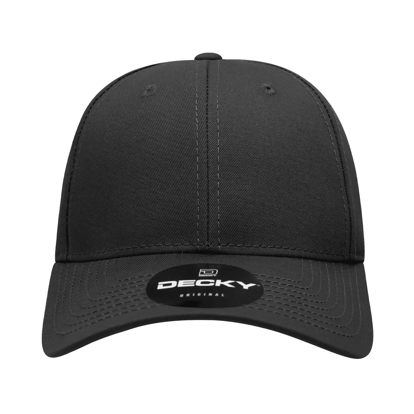 Decky 209 Structured Cotton Baseball Cap - Black - Black / One Size Fits Most