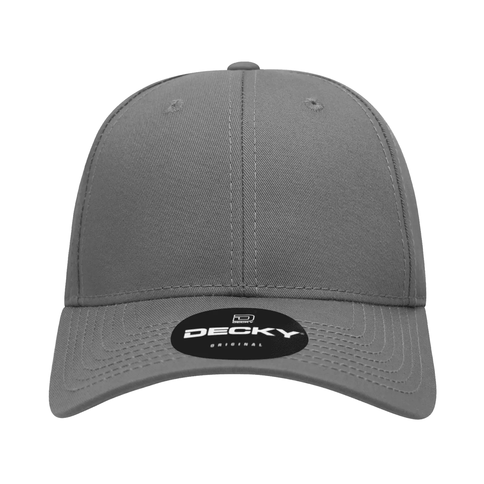 Decky 209 Structured Cotton Baseball Cap - Charcoal - Dark Gray / One Size Fits Most