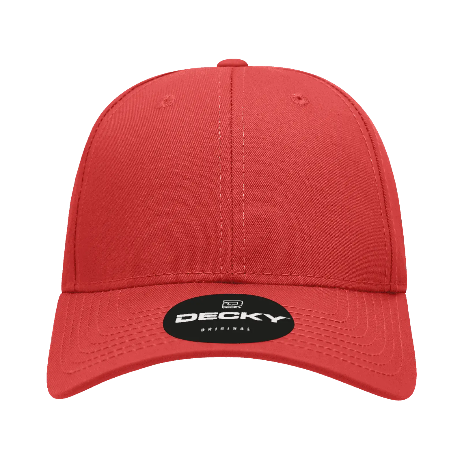 Decky 209 Structured Cotton Baseball Cap - Red - Red / One Size Fits Most