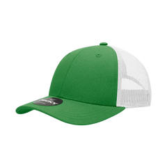 Decky 214 Low Crown Mesh Golf Cap - Kelly White - Kelly White / One Size Fits Most
