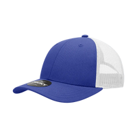 Decky 214 Low Crown Mesh Golf Cap - Royal White - Royal White / One Size Fits Most