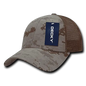 Decky 218 Structured Camo Trucker Cap - Desert Camo - Tan / One Size Fits Most