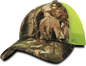 Decky 218 Structured Camo Trucker Cap GBR Camo Neon Yellow GBR Camo Yellow / One Size Fits Most