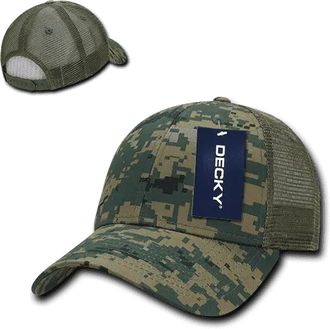 Decky 218 Structured Camo Trucker Cap - MCU Camo - MCU Camo / One Size Fits Most