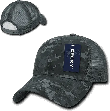 Decky 218 Structured Camo Trucker Cap - NTG Camo - NTG Camo / One Size Fits Most