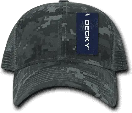 Decky 218 Structured Camo Trucker Cap - NTG Camo - NTG Camo / One Size Fits Most