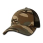 Decky 218 Structured Camo Trucker Cap Woodland Black Woodland Black / One Size Fits Most