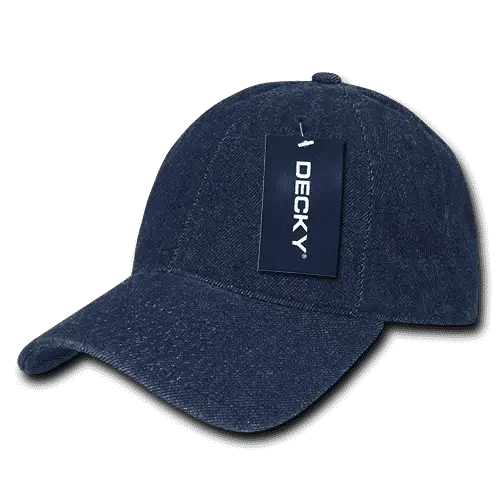 Decky 235 Relaxed Heavy Duty Denim Cap - Dark Blue - Navy / One Size Fits Most