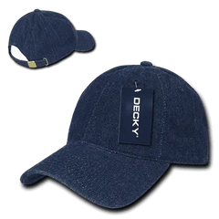 Decky 235 Relaxed Heavy Duty Denim Cap - Dark Blue - Navy / One Size Fits Most