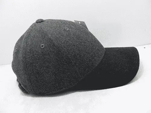 Decky 236 Low Crown Melton Caps - Charcoal Black - Dark Gray Black / One Size Fits Most