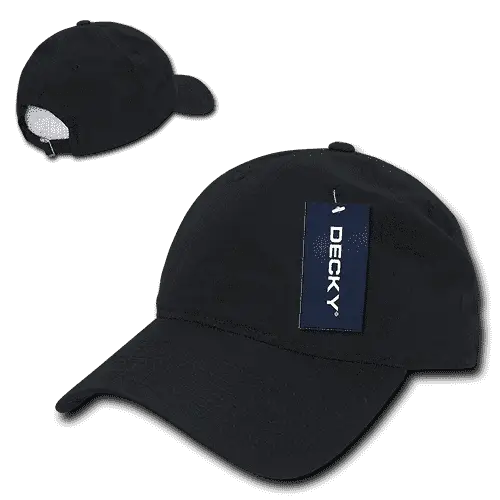 Decky 239 Low Crown Relaxed Ripstop Cap - Black - Black / One Size Fits Most