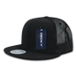 Decky 241 Ripstop Flat Bill Trucker Cap - Black - Black / One Size Fits Most