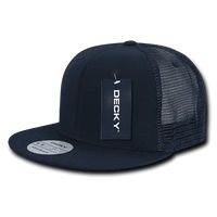 Decky 241 Ripstop Flat Bill Trucker Cap - Navy - Navy / One Size Fits Most