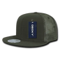 Decky 241 Ripstop Flat Bill Trucker Cap - Olive Drab - Olive / One Size Fits Most