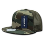 Decky 241 Ripstop Flat Bill Trucker Cap Woodland Camo Woodland Camo / One Size Fits Most