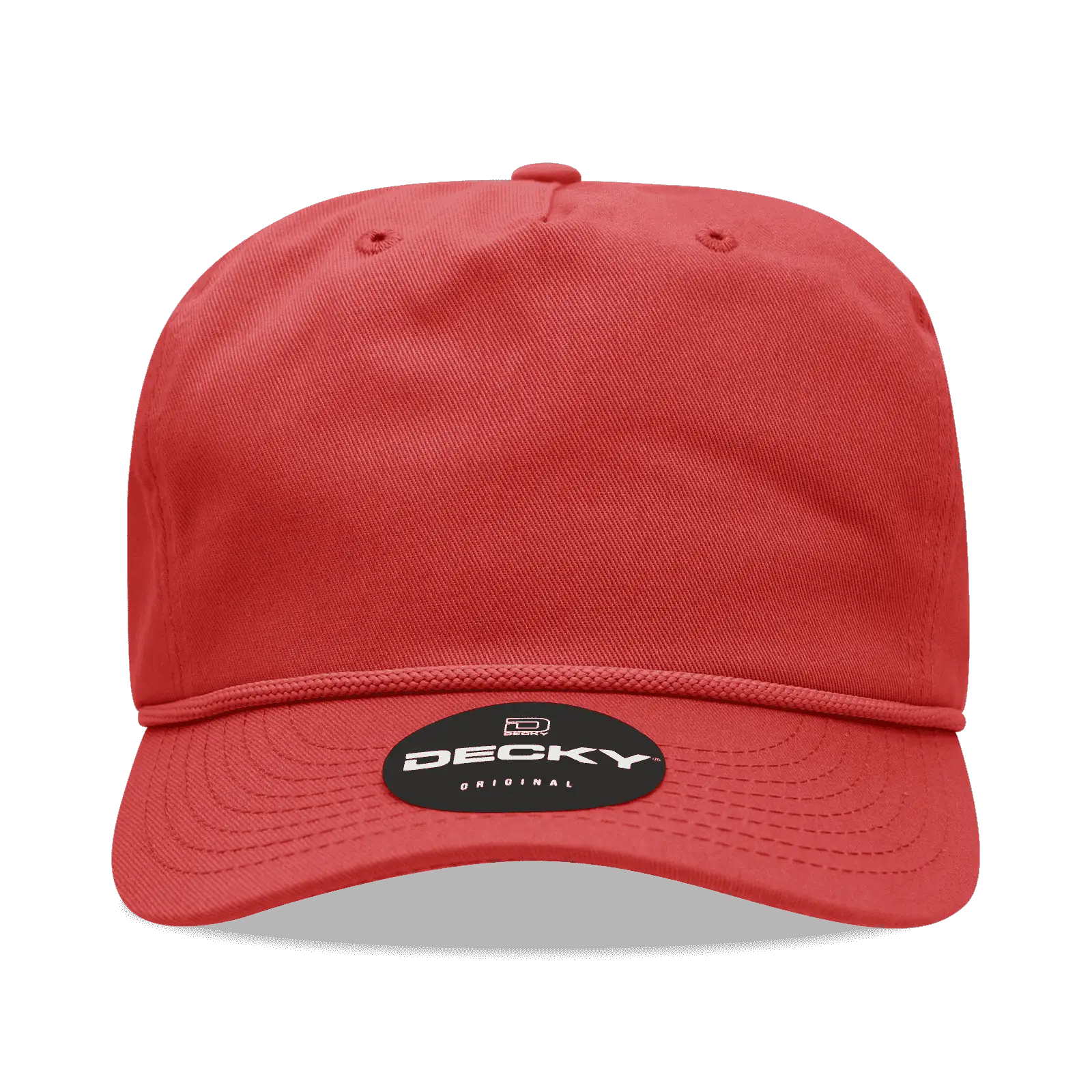Decky 252 Classic 5 Panel with Rope - Red - Red / One Size Fits Most