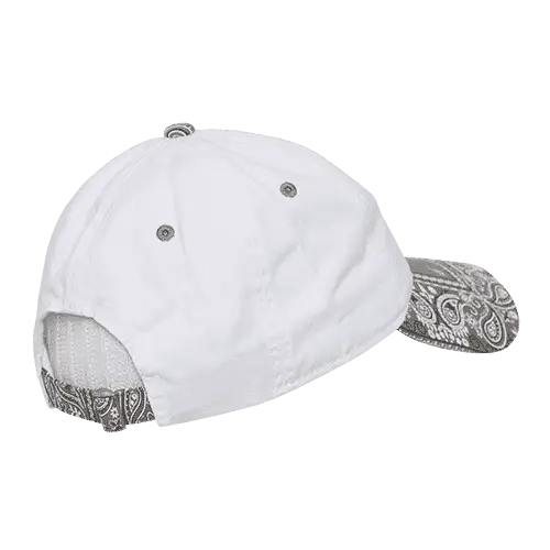 Decky 256 Bandanna Polo Cap - White Gray - White Gray / One Size Fits Most