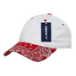 Decky 256 Bandanna Polo Cap - White Red - White Red / One Size Fits Most
