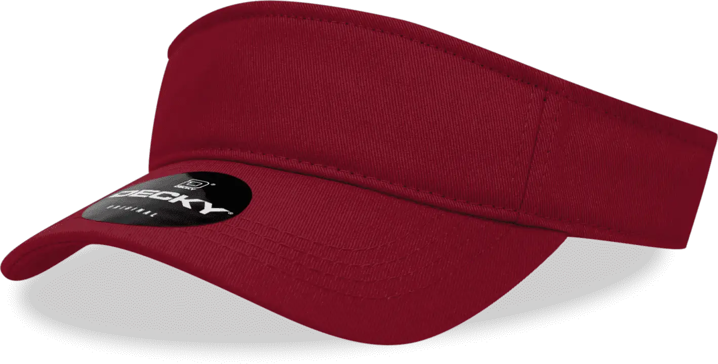 Decky 3001 Sports Visor - Maroon - Maroon / One Size Fits Most