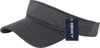 Decky 3014 Mesh Jersey Visor - Dark Gray - Dark Gray / One Size Fits Most
