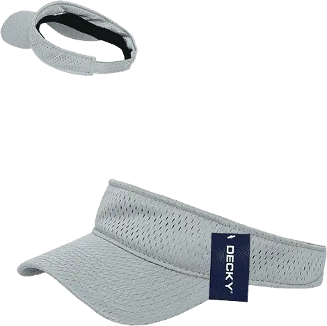 Decky 3014 Mesh Jersey Visor - Gray - Gray / One Size Fits Most
