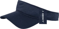 Decky 3014 Mesh Jersey Visor - Navy - Navy / One Size Fits Most