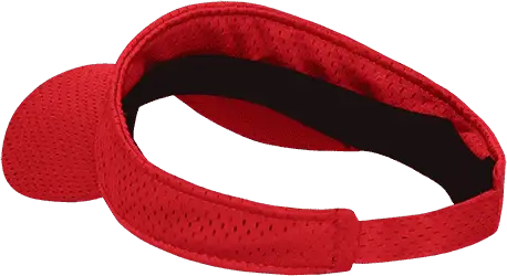 Decky 3014 Mesh Jersey Visor - Red - Red / One Size Fits Most