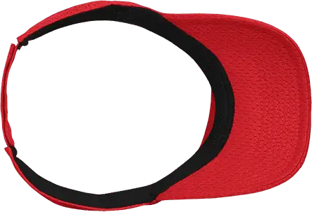 Decky 3014 Mesh Jersey Visor - Red - Red / One Size Fits Most