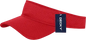 Decky 3014 Mesh Jersey Visor - Red - Red / One Size Fits Most