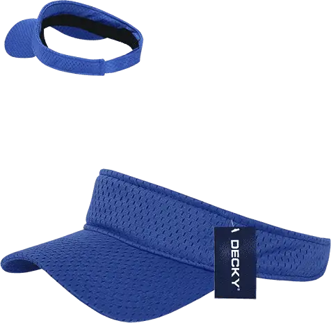 Decky 3014 Mesh Jersey Visor - Royal - Royal / One Size Fits Most