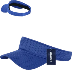 Decky 3014 Mesh Jersey Visor Royal Royal / One Size Fits Most