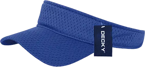 Decky 3014 Mesh Jersey Visor Royal Royal / One Size Fits Most