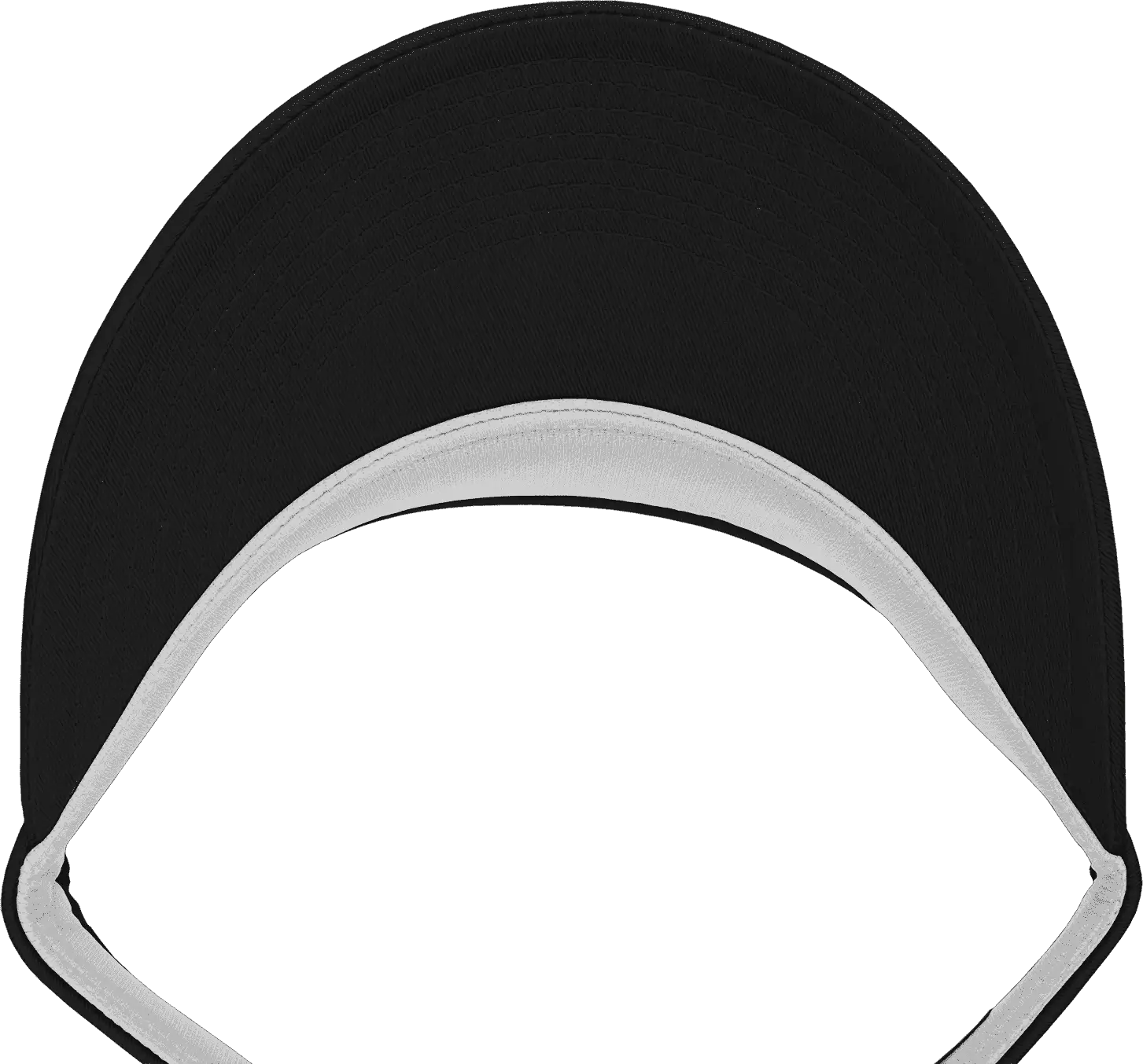 Decky 3015 High Profile Cotton Visor - Black - Black / One Size Fits Most