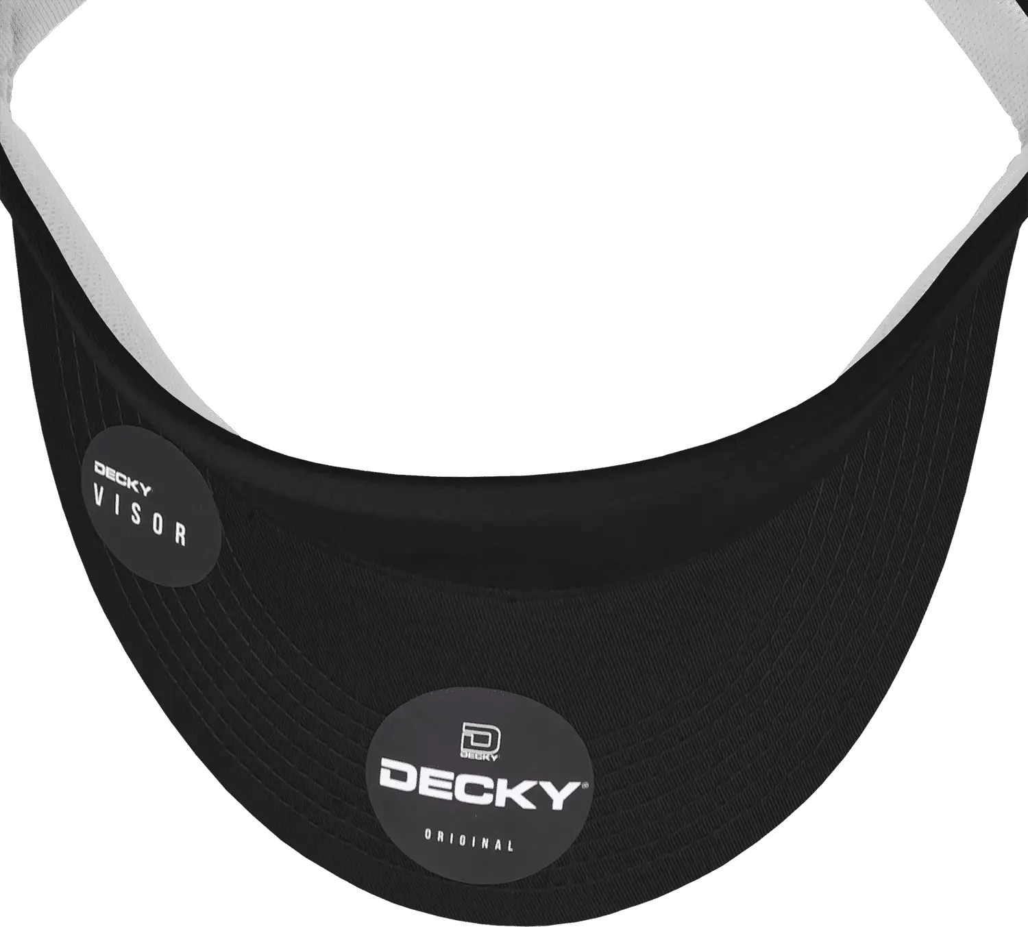 Decky 3015 High Profile Cotton Visor - Black - Black / One Size Fits Most