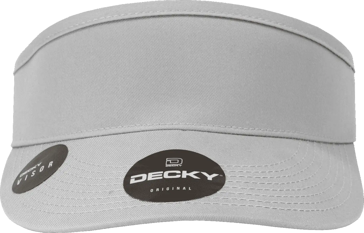 Decky 3015 High Profile Cotton Visor - Gray - Gray / One Size Fits Most