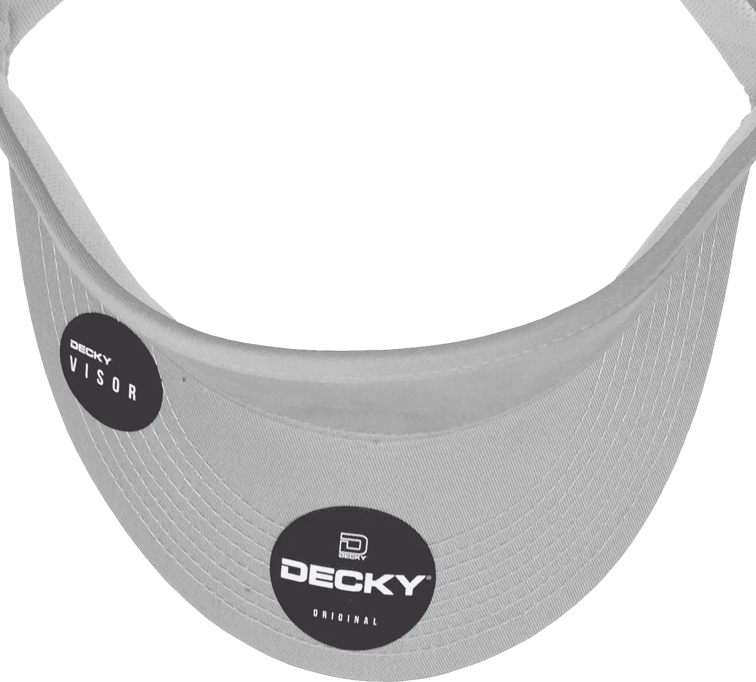 Decky 3015 High Profile Cotton Visor - Gray - Gray / One Size Fits Most