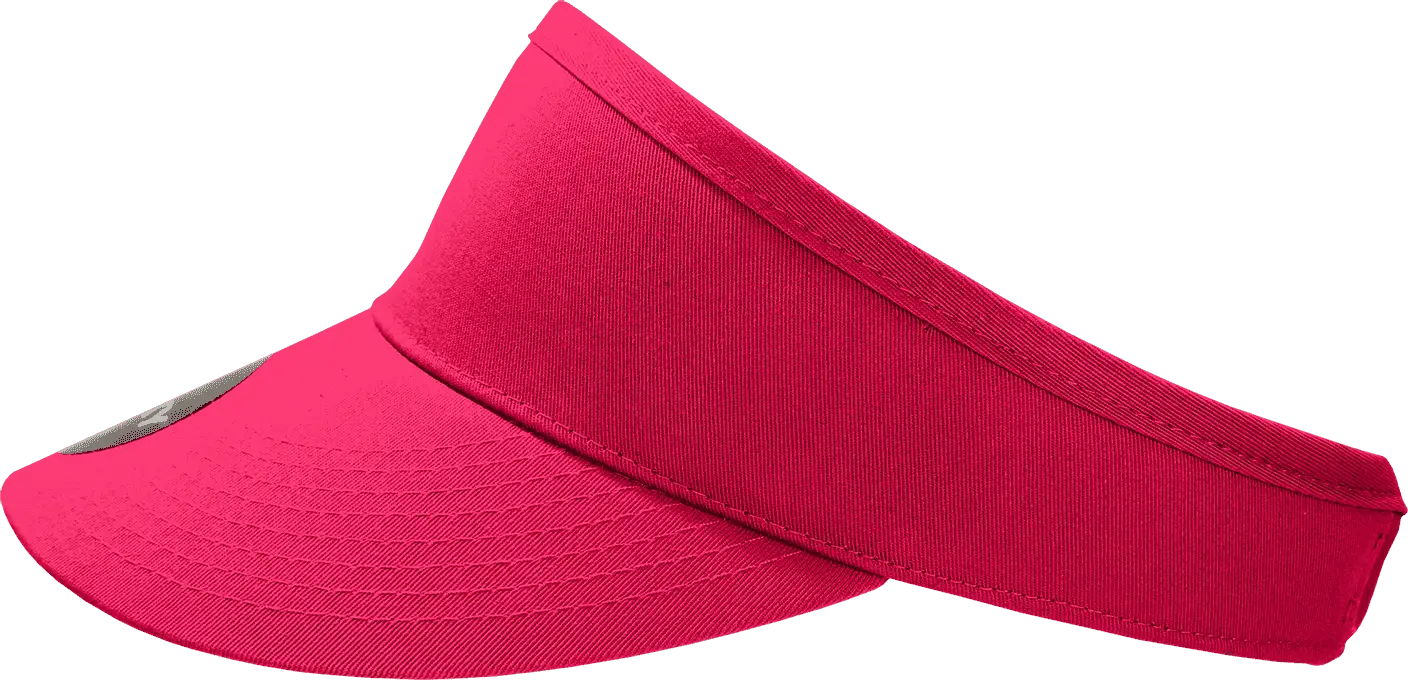 Decky 3015 High Profile Cotton Visor - Hot Pink - Hot Pink / One Size Fits Most